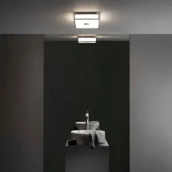 Discount Astro Lighting Mashiko 300 Square taklampe IP44 - Polert Krom