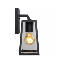 New Lucide Matsol vegglampe utendørs E27 - Svart