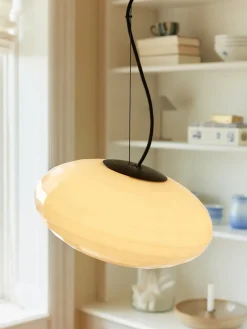 Outlet Halo Designs Mesh takpendel 36 cm - Svart/Opal Svart / Opal