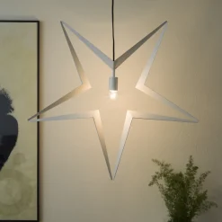 Discount Konstsmide Metallstjerne 45 cm - Hvit