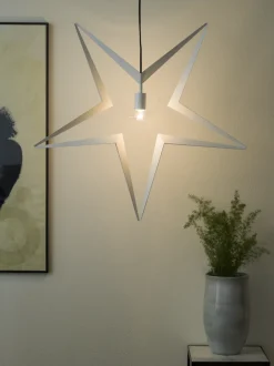 Discount Konstsmide Metallstjerne 45 cm - Hvit