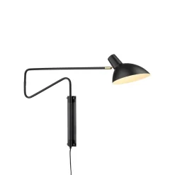 Hot Halo Designs Metropole Deluxe vegglampe medium - Svart