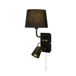 Clearance Aneta Lighting Metz vegglampe Svart