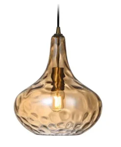 Hot Design by Grönlund Meukow takpendel - Messing/Amberfarget glass Messing / Amber