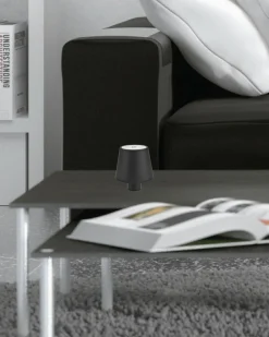 Outlet NorDesign Mida bordlampe 3W IP20 Oppladbar - Kan montere på flaske Svart