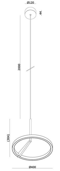 Discount NorDesign Mind 400 takpendel 20W 2700 Kelvin - Dimbar Svart