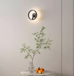 Hot NorDesign Mind 220 vegglampe 9W 2700 Kelvin RA90 dimbar Svart