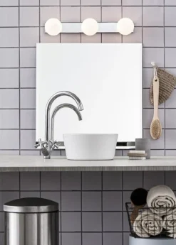New Marksløjd Mini vegglampe 3 - Krom/opalhvit - Krom / Opal
