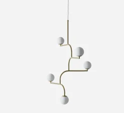 Clearance Pholc Mobil 5 taklampe - Messing