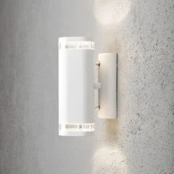 Clearance Konstsmide Modena vegglampe I opp/ned - Hvit