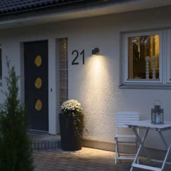 Konstsmide Modena vegglampe nedlys big - Svart