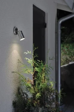 Konstsmide Modena vegglampe ned m/tilt - rustfritt Stål