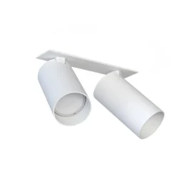 Nowodvorski Mono dobbel innfelt takspot - Hvit
