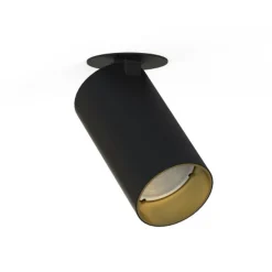 Outlet Nowodvorski Mono enkel innfelt takspot - Svart/Gullfarget Svart / Gull