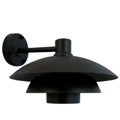 Outlet Dyberg Larsen Morph D30 utendørs vegglampe IP44 - Svart