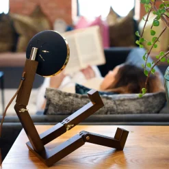 Outlet Piffany Copenhagen Mr. Wattson bordlampe, Limited Edition - Svart og messing Brun / Messing