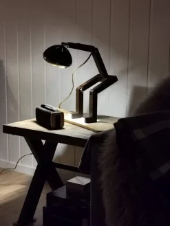 Outlet Piffany Copenhagen Mr. Wattson bordlampe, Limited Edition - Svart og messing Brun / Messing