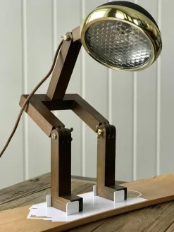Outlet Piffany Copenhagen Mr. Wattson bordlampe, Limited Edition - Svart og messing Brun / Messing