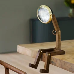 Outlet Piffany Copenhagen Mr. Wattson bordlampe, Limited Edition - Svart og messing Brun / Messing