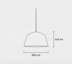 MUUTO Ambit takpendel Ø25 cm Svart