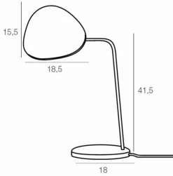 Hot MUUTO Leaf bordlampe Rød