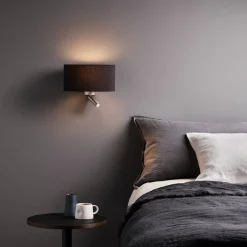 Hot Astro Lighting Napoli Reader vegglampe Nikkel / Hvit
