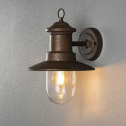 Online Konstsmide Napoli vegglampe utendørs IP44 - farget Rust