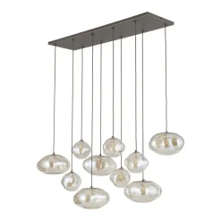 Discount TK Lighting Nebia takpendel 10-lys Brun