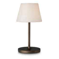 Discount Halo Designs New Northern bordlampe oppladbar utendørs IP44 2W - Hvit/Antikk farget Messing