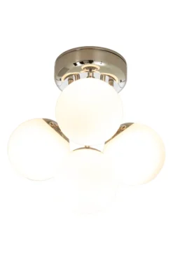 New Aneta Lighting Nicosia taklampe baderom IP44 - Hvit/Krom Krom / Opal