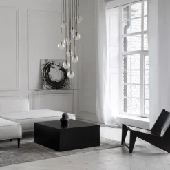 Sale TK Lighting Nilos takpendel 10-lys Svart / Gullfarget