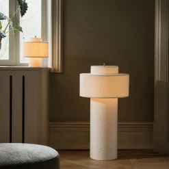 Best Globen Lighting Noah gulvlampe Hvit bouclé