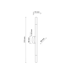 New TK Lighting Noble tak/vegglampe 2-lys Natur
