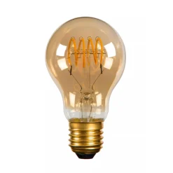 Sale Lucide Normal E27 Filament Vintage LED 5W 2200K dimbar 60 mm - Amber