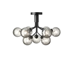 Discount Nuura Apiales 9 ceiling /optic glass Svart