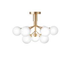Clearance Nuura Apiales 9 taklampe messing/opal Messing / Opal
