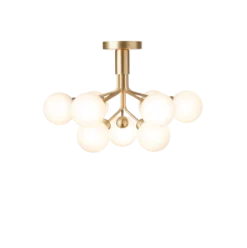 Clearance Nuura Apiales 9 taklampe messing/opal Messing / Opal