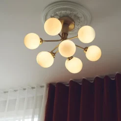 Clearance Nuura Apiales 9 taklampe messing/opal Messing / Opal