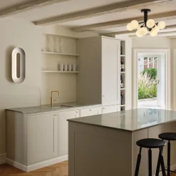 Sale Nuura Apiales 9 taklampe satin svart/opal Svart / Opal