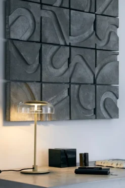 Clearance Nuura Blossi bordlampe Messing / Klar