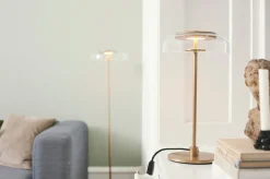 Clearance Nuura Blossi bordlampe Messing / Klar