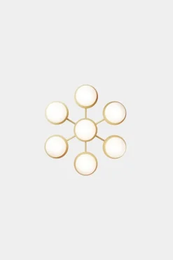 Discount Nuura Liila Star / opal glass Messing / Opal
