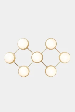 Best Nuura Liila 7 taklampe/vegglampe - opal Messing / Opal
