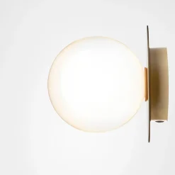 Discount Nuura Liila 1 vegglampe/taklampe - medium - nordic gold / opal Messing / Opal