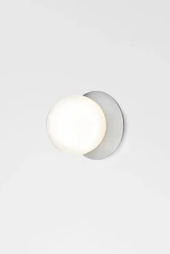 Best Nuura Liila 1 vegglampe/taklampe - large - light silver/opal Krom / Opal