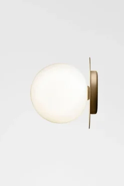 Online Nuura Liila 1 vegglampe/taklampe - large - nordic gold / opal Messing
