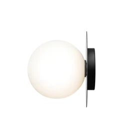 Nuura Liila 1 vegglampe/taklampe - large - Svart / Opal