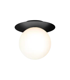 Nuura Liila 1 vegglampe/taklampe - large - Svart / Opal