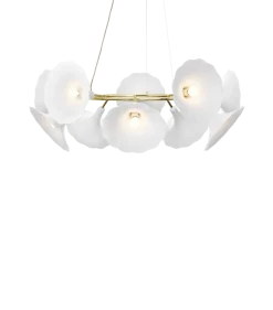 New Nuura Petalii 10 taklampe Hvit/messing Hvit / Messing