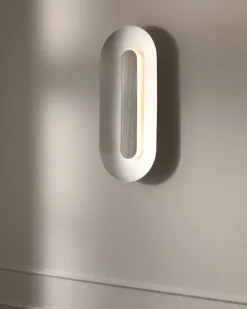 Clearance Nuura Sasi Large vegglampe - Sølv Krom